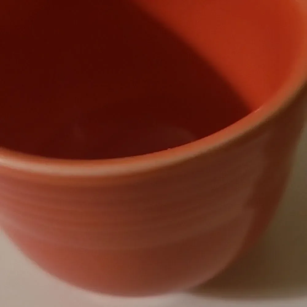 Fiestaware Orange Cup and Saucer Set